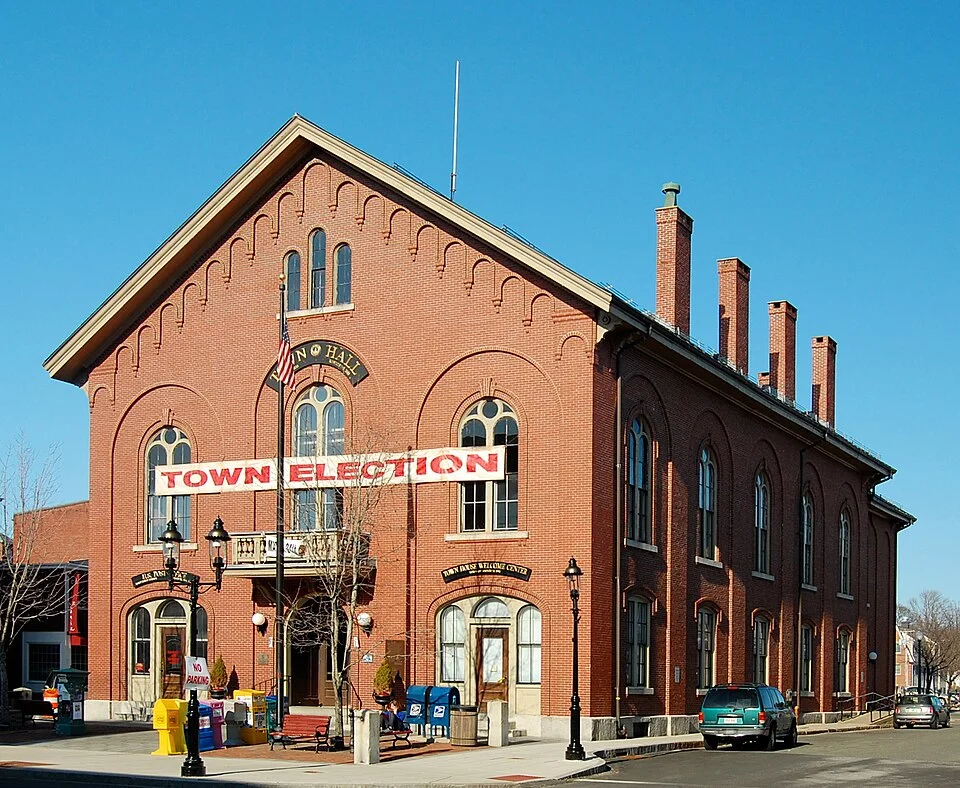 Town hall of Andover, Massachusetts