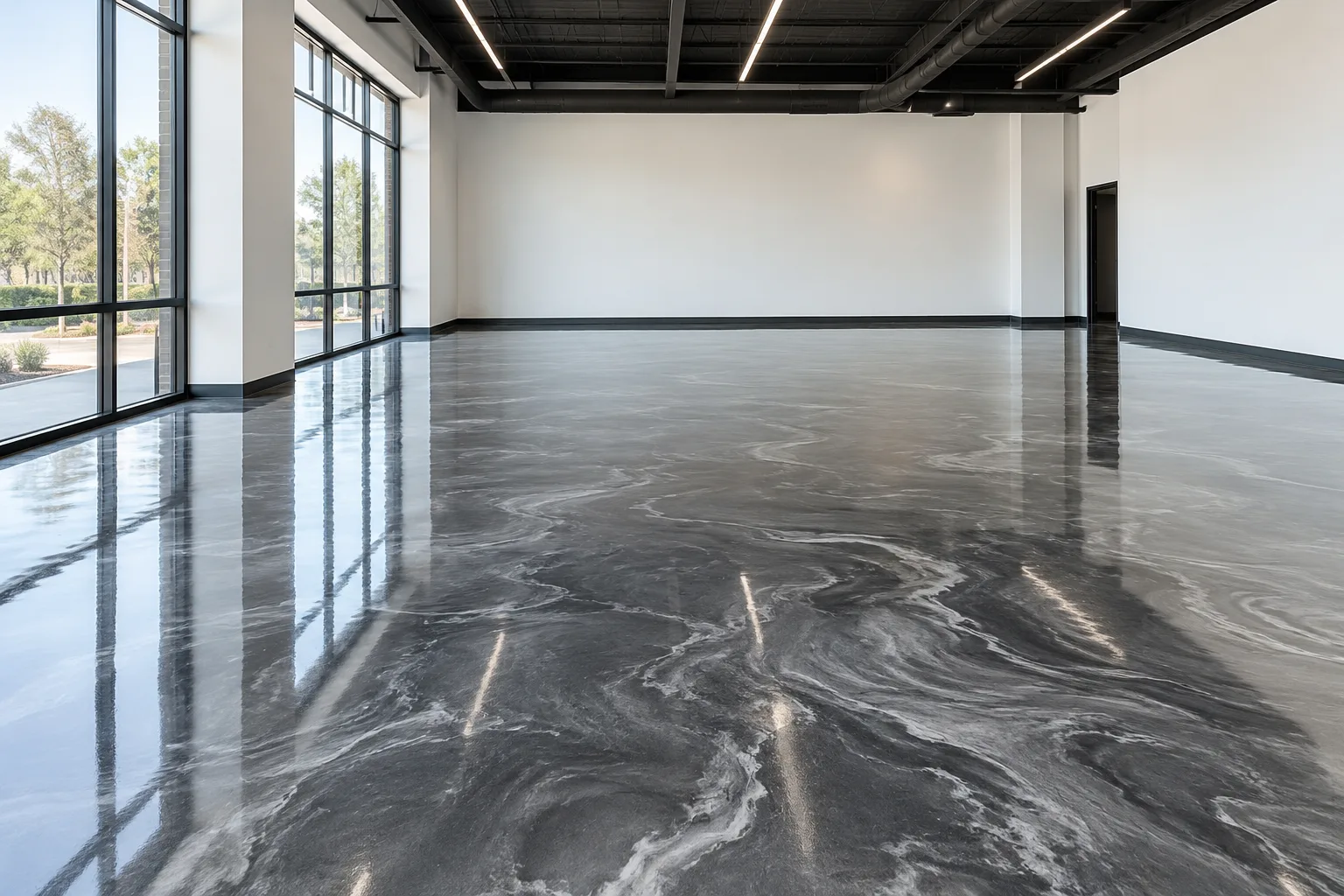 Epoxy floor finish